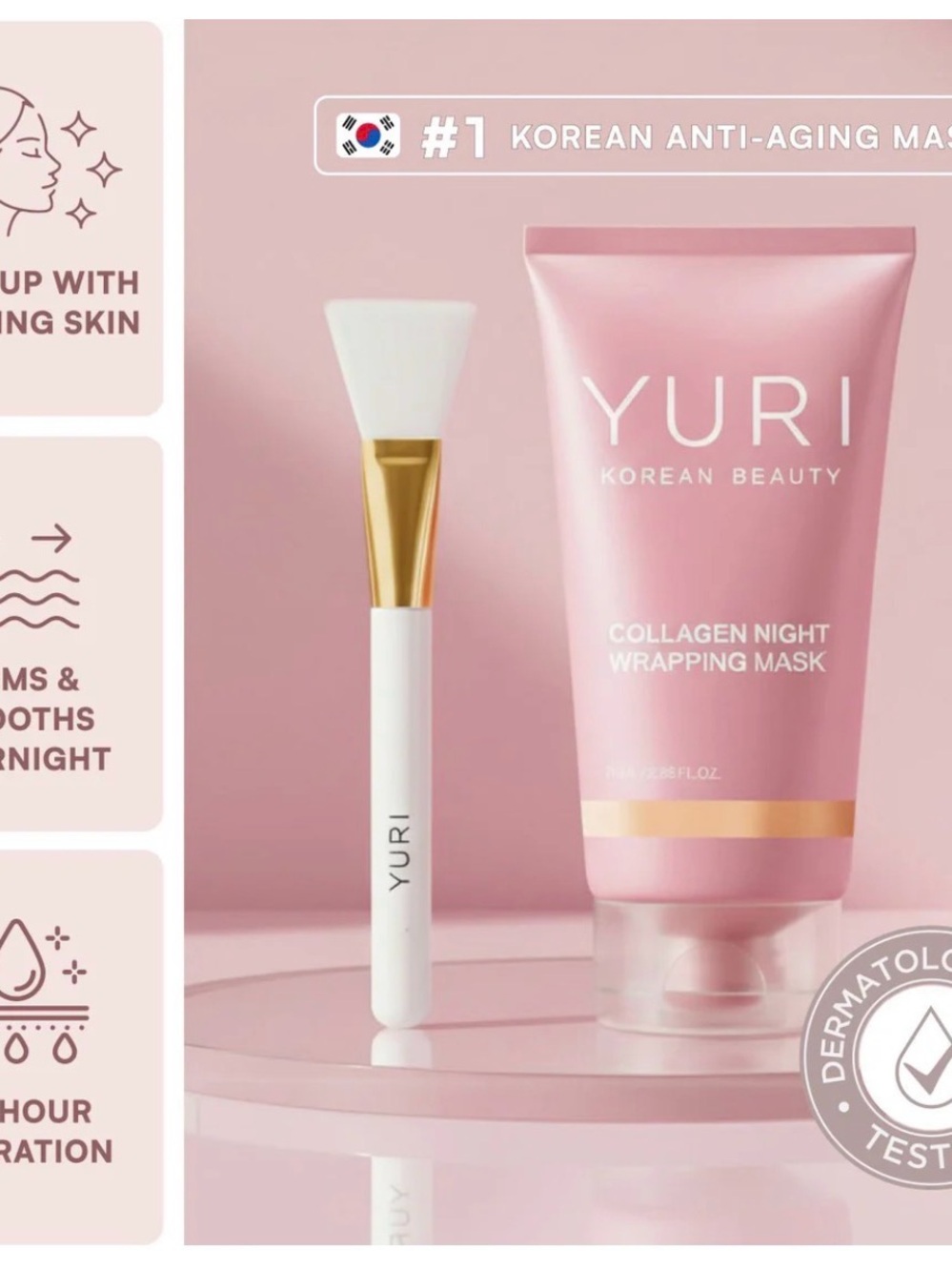 YURI Collagen Night Wrapping Mask